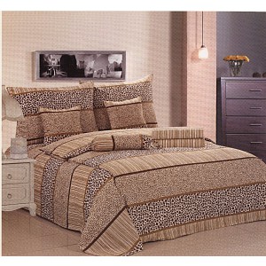 8dílné povlečení Krep Exclusive na 2 lůžka 140x200 70x90 Velký set 16