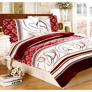 Mikroplyšové povlečení Premium 140x200+70x90 Variace 5