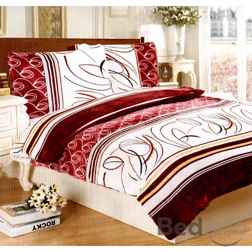 Mikroplyšové povlečení Premium 140x200+70x90 Variace 5