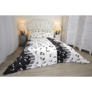 Bavlněné povlečení 140x200+70x90 Music