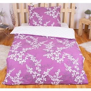 Povlečení mikrovlákno DELUXE 140x200+70x90 Calluna bledě fialová