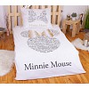 Bavlněné povlečení Minnie GOLD 140x200+70x90 třpytí se