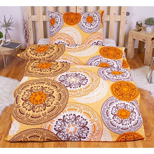 Krepové povlečení ECONOMY 140x200+70x90 Orient orange