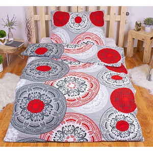 Krepové povlečení ECONOMY 140x200+70x90 Orient grey