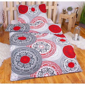 Krepové povlečení ECONOMY 140x200+70x90 Orient grey