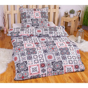 Polybavlna povlečení PREMIUM 140x200+70x90 Orient patchwork