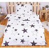 Polybavlna povlečení PREMIUM 140x200+70x90 White stars