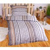 Polybavlna povlečení PREMIUM 140x200+70x90 Grey stripes