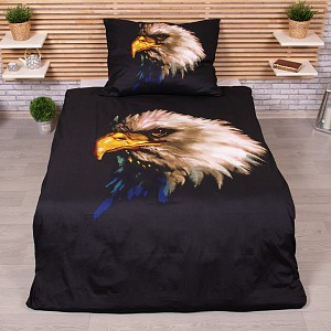 3D povlečení 140x200+70x90 Orel