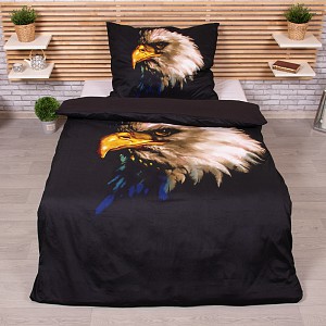 3D povlečení 140x200+70x90 Orel