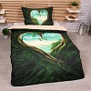 3D povlečení 140x200+70x90 Srdce přírody