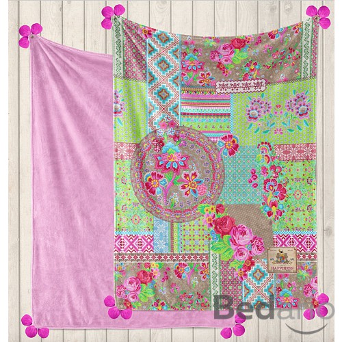 Deka / Pléd s beránkem HIP DeLuxe 150x200 Happiness