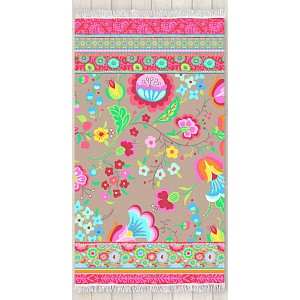 Plážová osuška DeLuxe Happiness 100x180 - Kalocsai