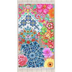 Plážová osuška DeLuxe Happiness 100x180 - Zaira