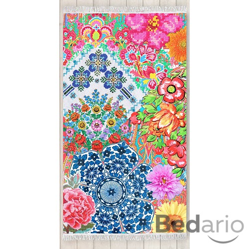 Plážová osuška DeLuxe Happiness 100x180 - Zaira