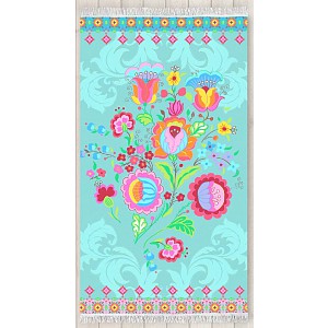 Plážová osuška DeLuxe Happiness 100x180 - Curly