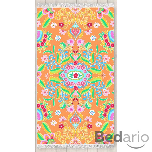 Plážová osuška DeLuxe Happiness 100x180 - Zabrina