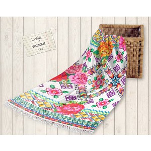 Plážová osuška DeLuxe Happiness 100x180 - Yucatan