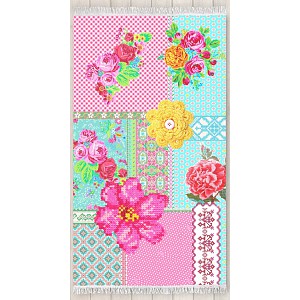 Plážová osuška DeLuxe Happiness 100x180 - Paradise