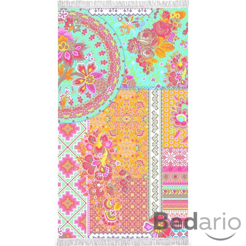 Plážová osuška DeLuxe Happiness 100x180 - Zalipie