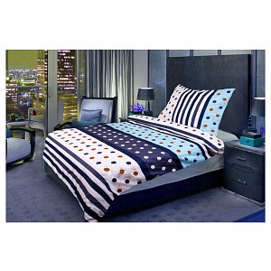 Microtop povlečení Easy 140x200+70x90 Námořnické puntíky