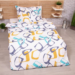 Mikrokrepové povlečení Easy 140x200 70x90 Aaron