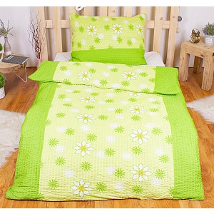 Krepové povlečení ECONOMY 140x200+70x90 Jarní louka
