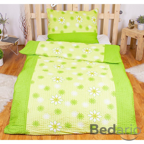 Krepové povlečení ECONOMY 140x200+70x90 Jarní louka