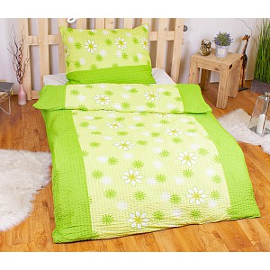 Krepové povlečení ECONOMY 140x200+70x90 Jarní louka