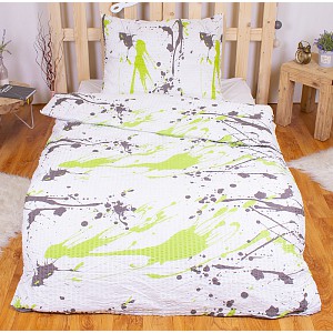 Krepové povlečení ECONOMY 140x200+70x90 Spraying