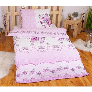 Luxusní RANFORCE Bavlněné povlečení 140x200+70x90 Sweet pink