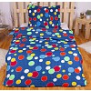Krepové povlečení ECONOMY 140x200+70x90 Barevné puntíky