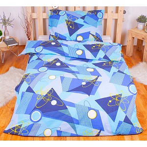 Flanelové povlečení DELUXE 140x200+70x90 Planeta modrá