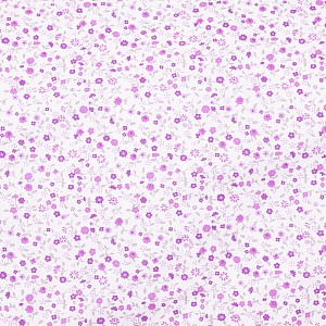 Bavlněné povlečení 140x200+70x90 Kvítek-pruh fialový