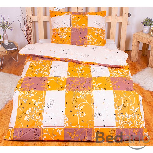 Bavlněné povlečení 140x200+70x90 Golden