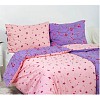 Bavlněné povlečení DELUXE 140x200+70x90 Fleur fialová