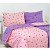Bavlněné povlečení DELUXE 140x200+70x90 Fleur fialová