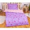 Bavlněné povlečení DELUXE 140x200+70x90 Fleur fialová