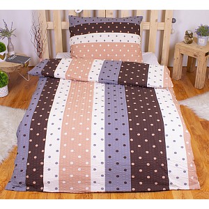 Krepové povlečení DELUXE 140x200+70x90 Agnes