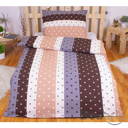 Krepové povlečení DELUXE 140x200+70x90 Agnes