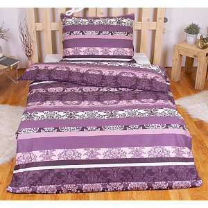 Luxusní RANFORCE Bavlněné povlečení 140x200+70x90 Jeny purple
