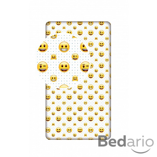 Bavlněné prostěradlo 90x200 Emoji