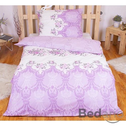 Luxusní RANFORCE Bavlněné povlečení 140x200+70x90 Sweet lila