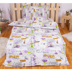 Krepové povlečení DELUXE 140x200+70x90 Lavender