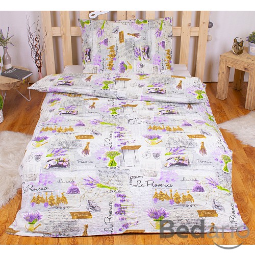 Krepové povlečení DELUXE 140x200+70x90 Lavender