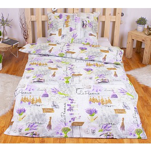 Bavlněné povlečení 140x200+70x90 Lavender