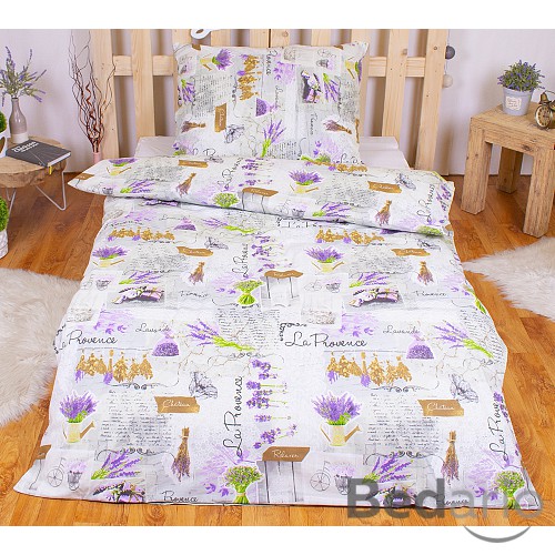 Bavlněné povlečení 140x200+70x90 Lavender