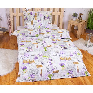 Bavlněné povlečení 140x200+70x90 Lavender