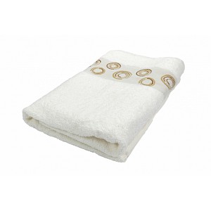 Froté osuška EXCLUSIVE - Circles krémová
