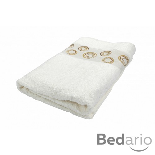 Froté osuška EXCLUSIVE - Circles krémová